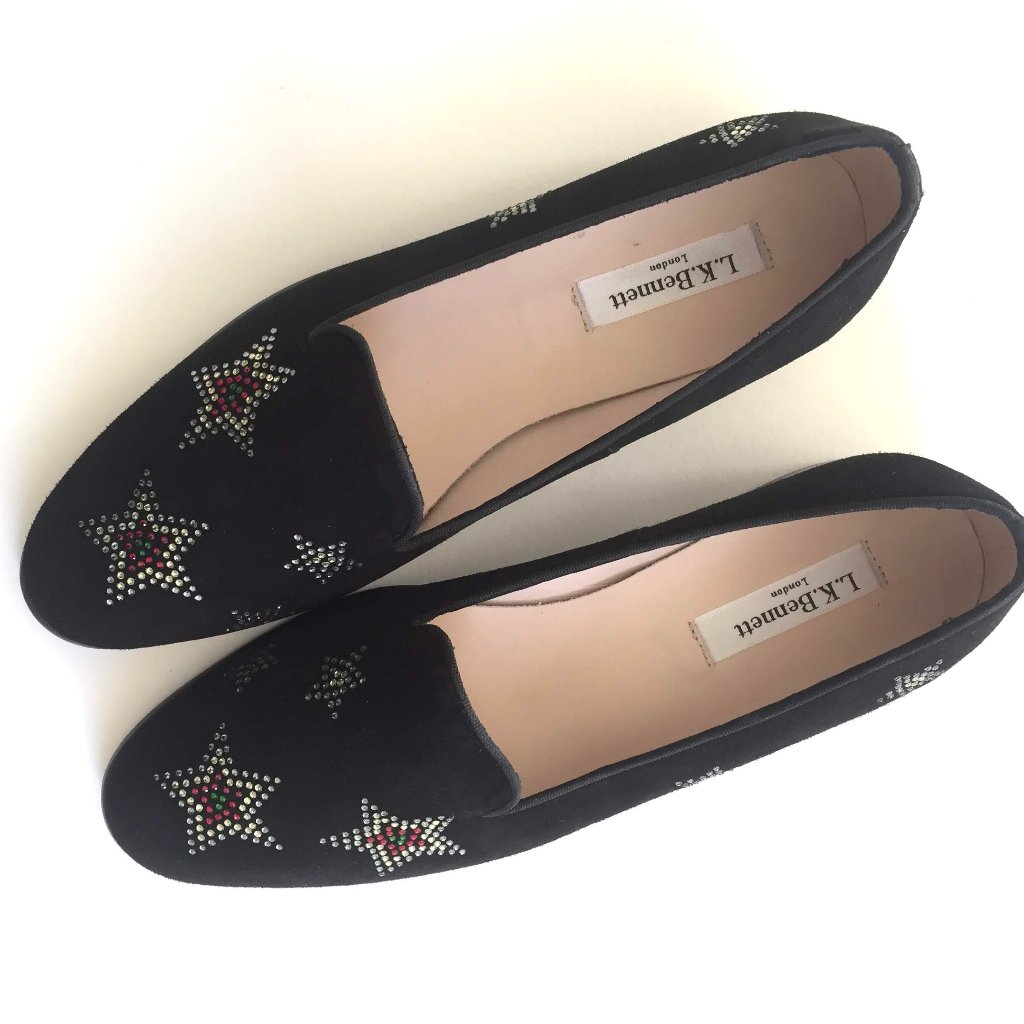 Lk Bennett Stella Suede Flat Slipper Slip On